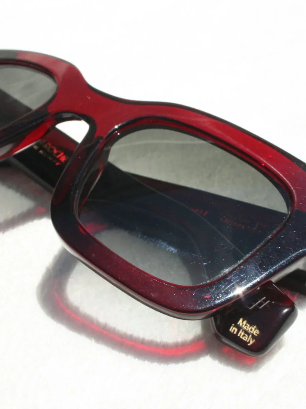 NOS Red Robert La Roche x Christoph Rumpf Midnight Sunglasses Luxury High End